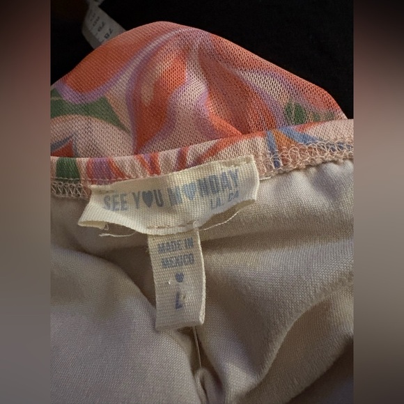 See You Monday Floral Halter Neck Skirt Set - Picture 6 of 7